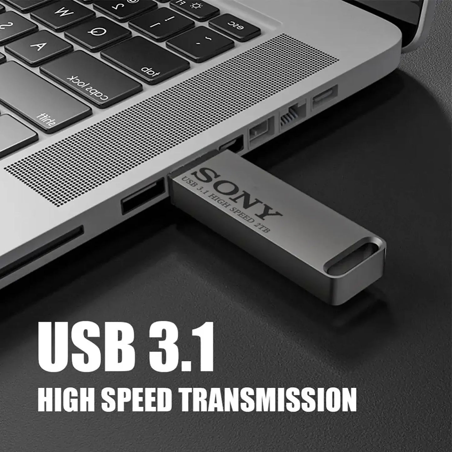 SONY High-Speed PenDrive – 2TB, 1TB, 512GB, 256GB USB Flash Drive for Xiaomi Phones, Portable Metal USB Stick
