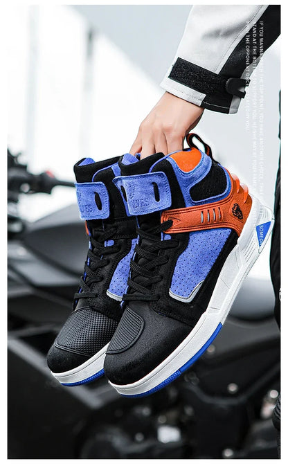 2024 Motorcycle Boots for Men & Women - Breathable Motorbike Riding Shoes, Biker Boots, Motorboats Motorcycle Shoes Bota