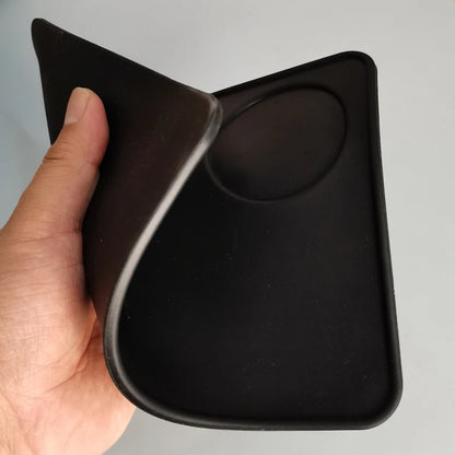 High Quality Silicone Espresso Tamper Mat – Slip-Resistant Rubber Corner Pad (No Tamper Included)
