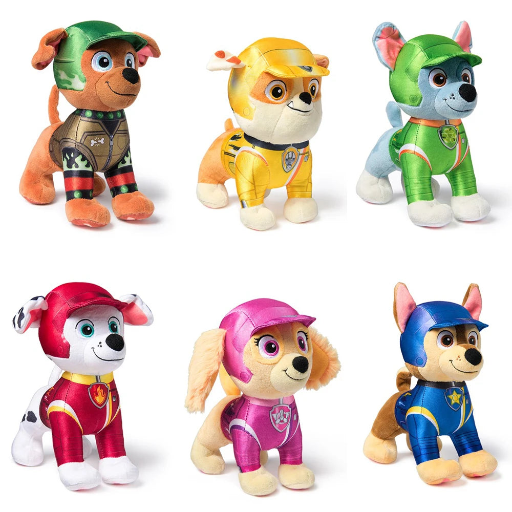Paw Patrol Rescue Wheels Plush Toy Collection - Soft Stuffed Animal Characters Chase Skye and More Kids Birthday Gift