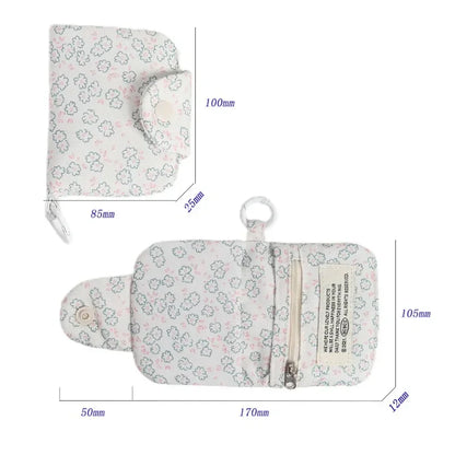 Korean Fashion Floral Coin Purse: Cute Student Wallet & Card Holder for Girls - Portable & Stylish Storage Bag