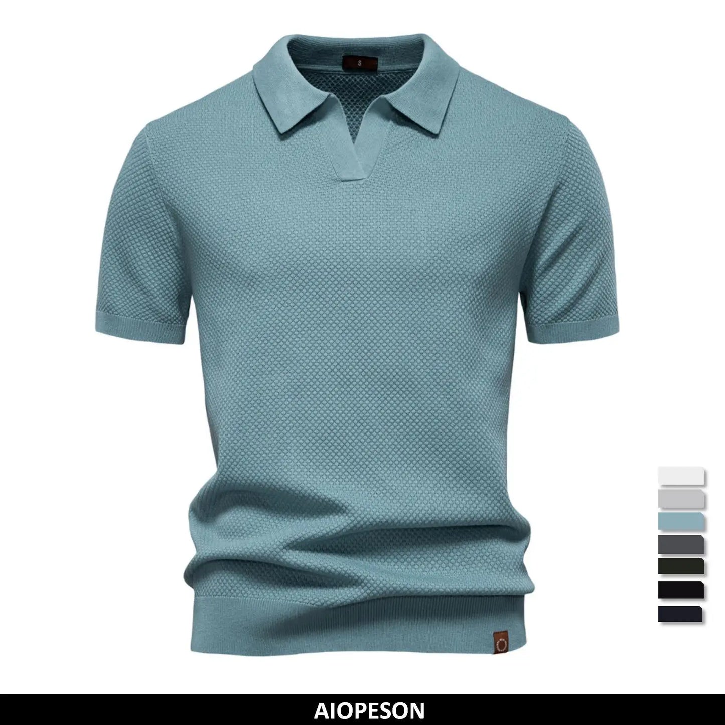Men's Premium Golf Polo Shirt - 2025 Summer Solid Color Breathable Casual Collared Polo