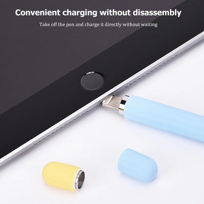 Protective Silicone Cover Case for Apple Pencil 1st and 2nd Generation - Anti-Lost, Scratch Resistant Stylus Case for iPad