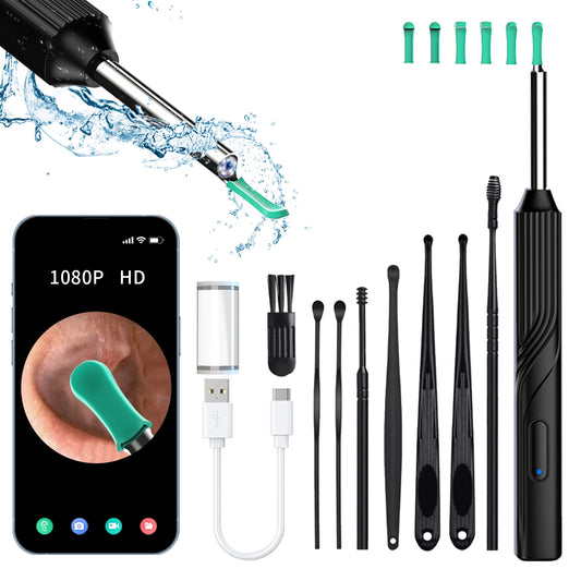 Earwax Remover Cleaning Tool – Ear Endoscope with Mini Camera, USB-C Charging Earpick Health Care Set for iPhone & Android, Best Gift