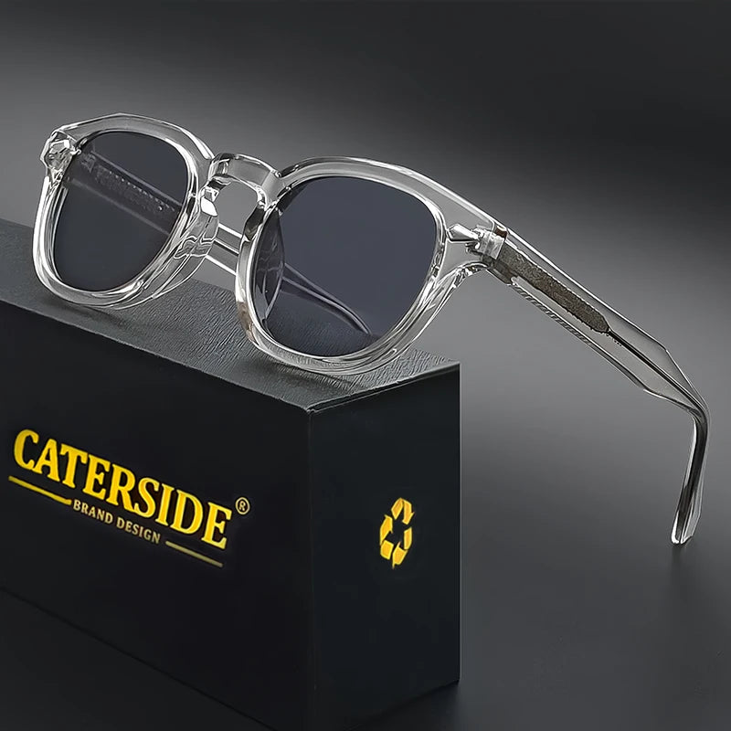 CATERSIDE Retro Small Circular Sunglasses — Luxury Punk Design Shades for Men & Women, Business & Party UV400 Eyewear
