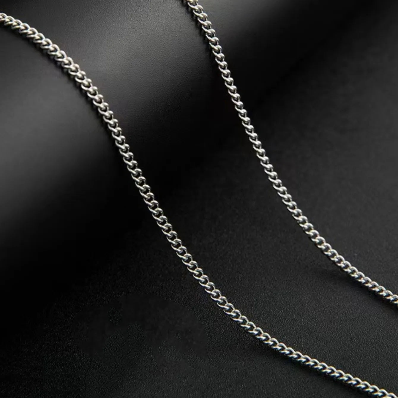 3mm Men’s Cuban Chain Necklace – Simple Stainless Steel Titanium Jewelry Gift