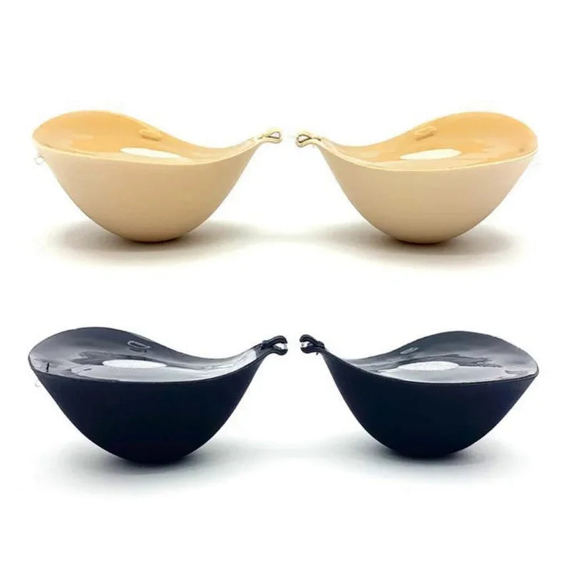 Thick Invisible Silicone Bra Stickers – Chest Enhancer for Flat Chest, Bridal & Wedding Dress, 2.5CM/5CM/6CM Options