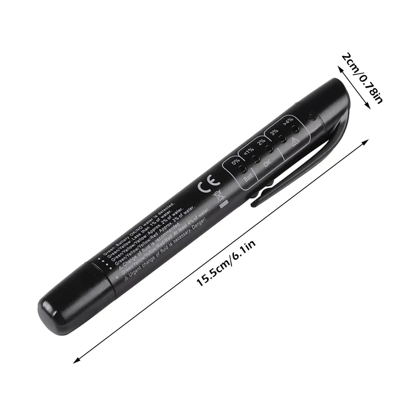 Effortless Brake Maintenance: Universal Brake Fluid Tester - Accurate Oil Quality Diagnostic Tool with LED Indicator, Liquid Testing Pen for Automotive Brake Oil