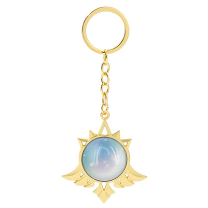 Genshin Impact Venti Eye Keychain 1:1 – Luminous Anime Cosplay Key Ring Backpack Pendant Gaming Accessories Gift