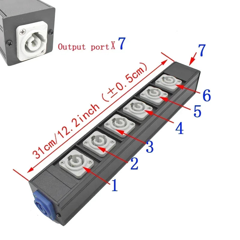 Chassis Light Connector – LED Power Connector AC Coupler Adapter Extender, NAC3MPA/NAC3MPB Aviation Socket 1-13AC