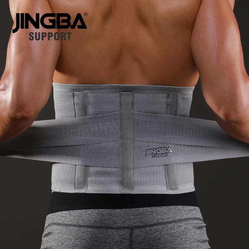 JINGBA SUPPORT Fitness Waist & Back Support Belt – Sweat Trimmer, Abdominal Training Corset, Lumbar Protection & Sports Compression Wrap