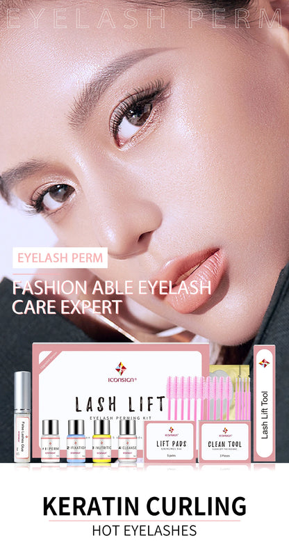 ICONSIGN Lash Lift Kit – Upgrade Version for Eyelashes, Lasts 6-8 Weeks, Calia Perm Enhancer Makeup Tools