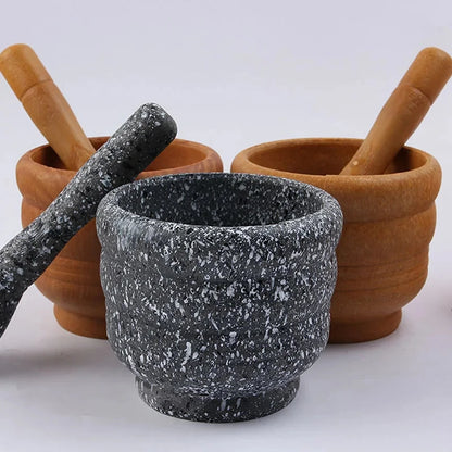 Manual Garlic Grinder & Masher – Household Garlic Press Mortar Bowl for Crushing, Mashing & Pounding