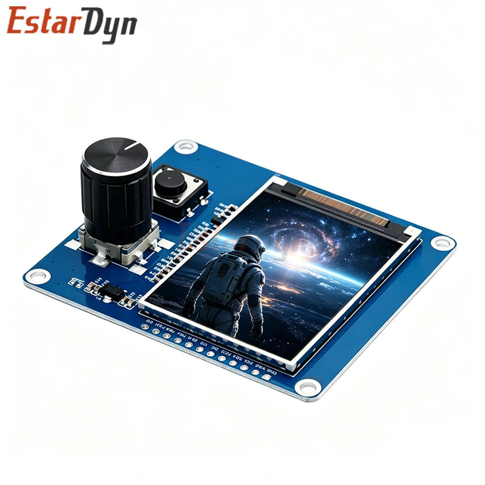 2.0-Inch TFT LCD Display with EC11 Rotary Encoder - IIC SPI Interface Module for ESP32 Raspberry Pi DIY Projects