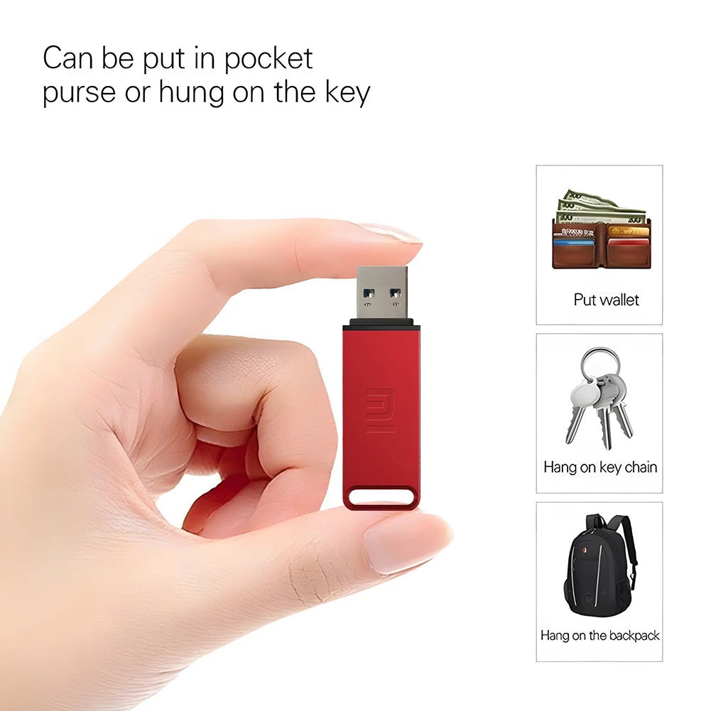 Original Xiaomi 2TB USB 3.0 Pen Drive – High-Speed Metal Flash Storage, Waterproof