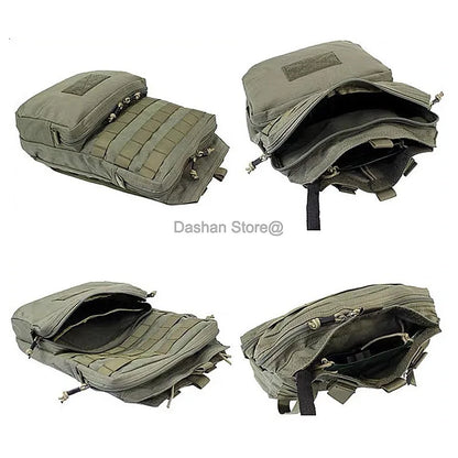 Tactical 3L Hydration Backpack - Nylon MOLLE Water Bladder Pack for Airsoft, Hunting, EDC, and JPC/SPC Tactical Vests