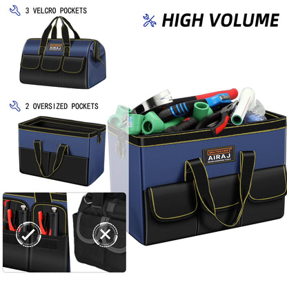 AIRAJ Multifunctional Tool Bag - 1680D Oxford Waterproof Electrician Storage Organizer