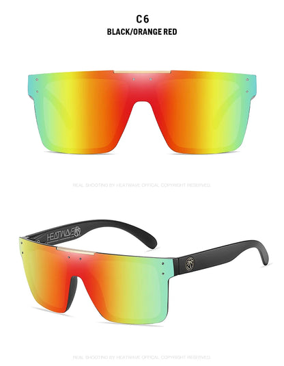 NEW Luxury Brand Mirrored Polarized Sunglasses — Men’s Sport Goggles with UV400 Protection & Case