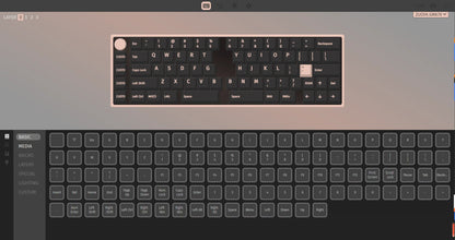 GMK70 Split Mechanical Keyboard Kit – Hot-Swappable, Ergonomic Customizable with QMK/VIA Support