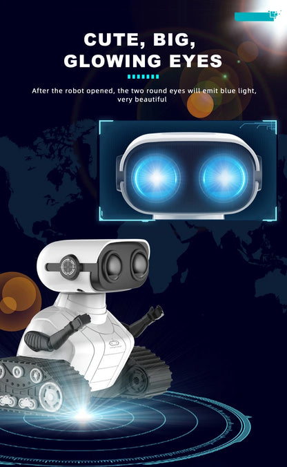 Ebo Rechargeable RC Robot Toy – Remote Control Robot with Music & LED Eyes, Fun Gift for Boys & Girls