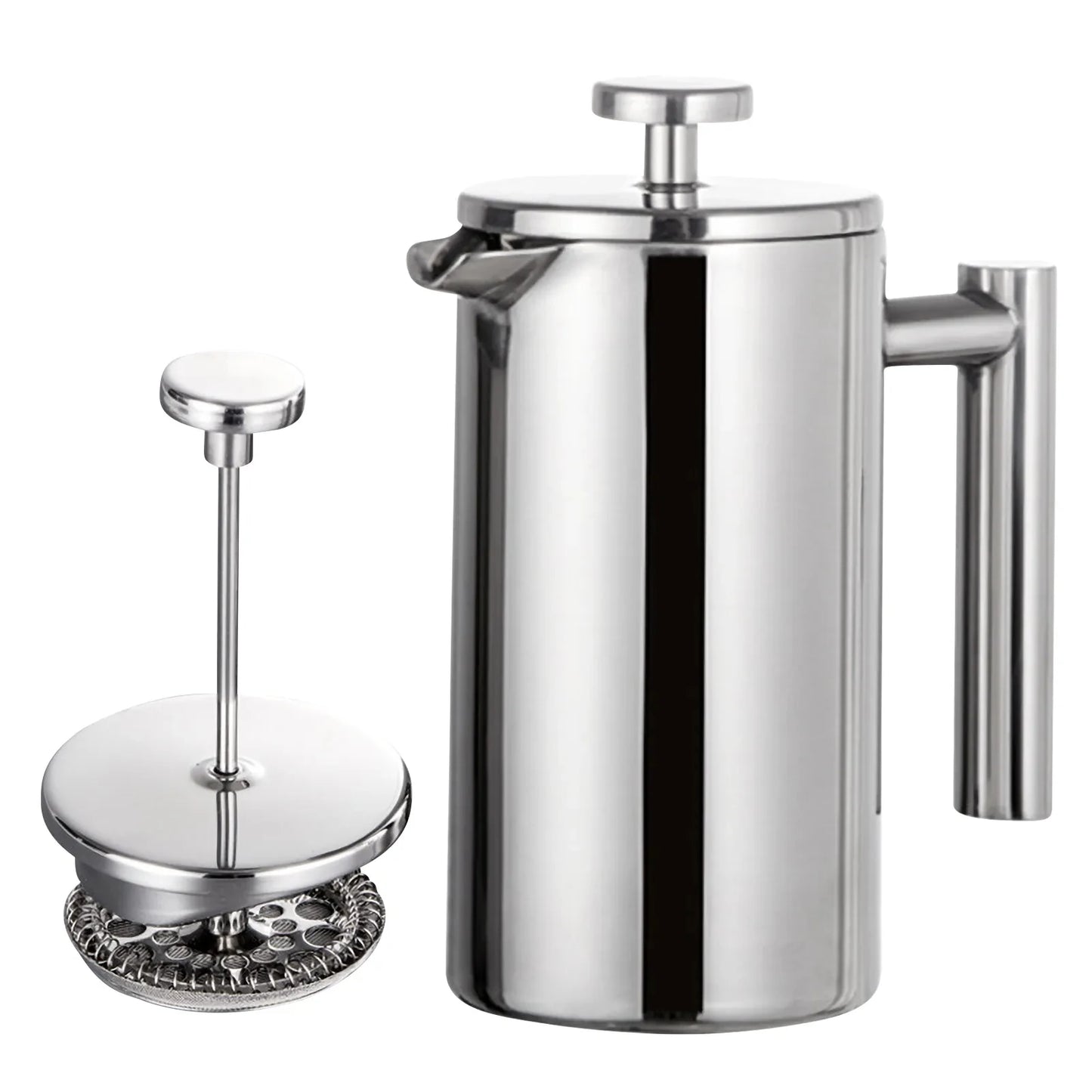 350ml/800ml/1000ml French Press Coffee Maker - Stainless Steel Double-Walled Insulated Coffee Pot