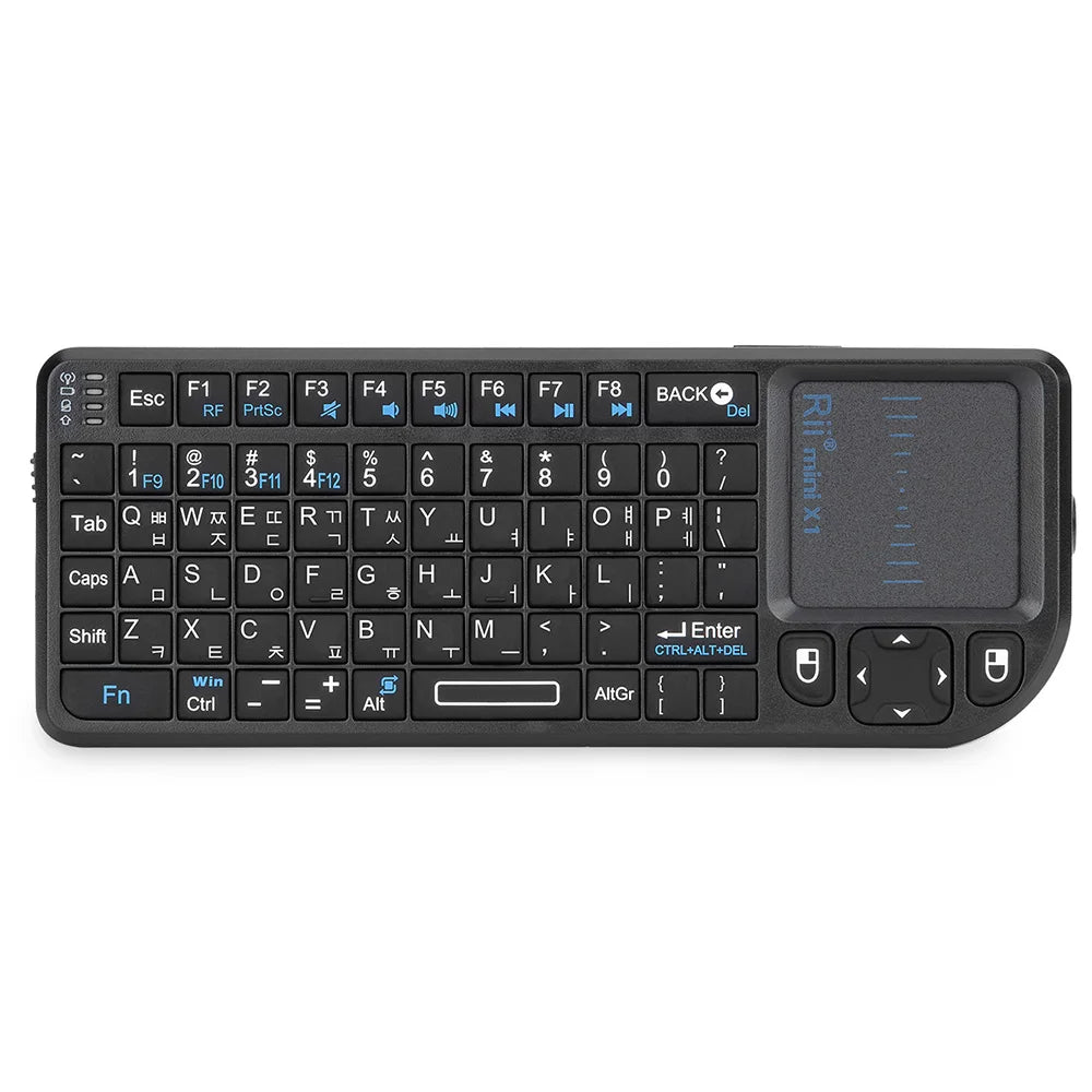 Rii X1 2.4GHz Mini Wireless Keyboard with TouchPad – English/ES/FR Layout for Android TV Box, PC & Laptop