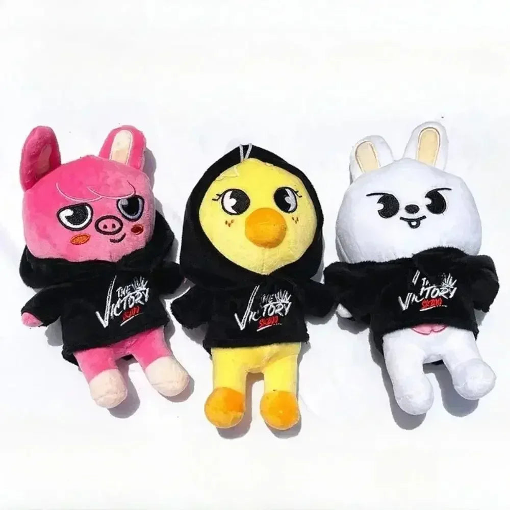 Kpop SKZOO Plush Keychain – Cute Dog Pendant Toy for Kids, Backpack Hanging, Birthday Gift