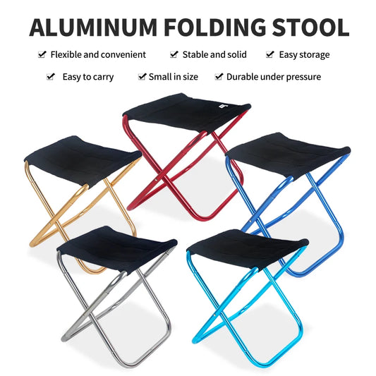 Portable Multifunctional Outdoor Folding Chair – Ultra-Light Picnic, Camping, Travel Fishing Stool & Accessories