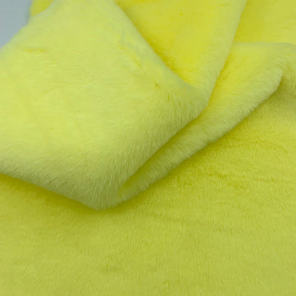 Faux Rabbit Fur Fabric – 50/80/160cm Super Soft 10mm Pile Plush Material for Stuffed Toys & Sewing