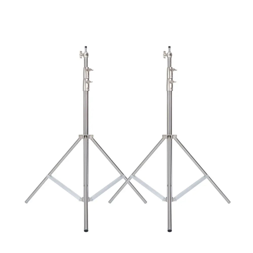 2.8M Stainless Steel Tripod Light Stand – Foldable Magic Leg C-Stand for Spot Light, Softbox, Photography Studio