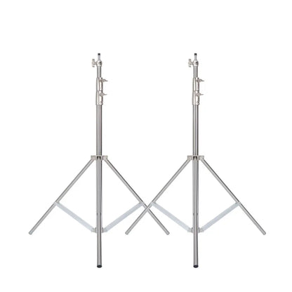 2.8M Stainless Steel Tripod Light Stand – Foldable Magic Leg C-Stand for Spot Light, Softbox, Photography Studio