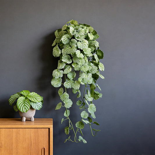 Artificial Begonia Vine - Silk Hanging Magnolia Leaf Garland for Home, Garden & Wall Decor