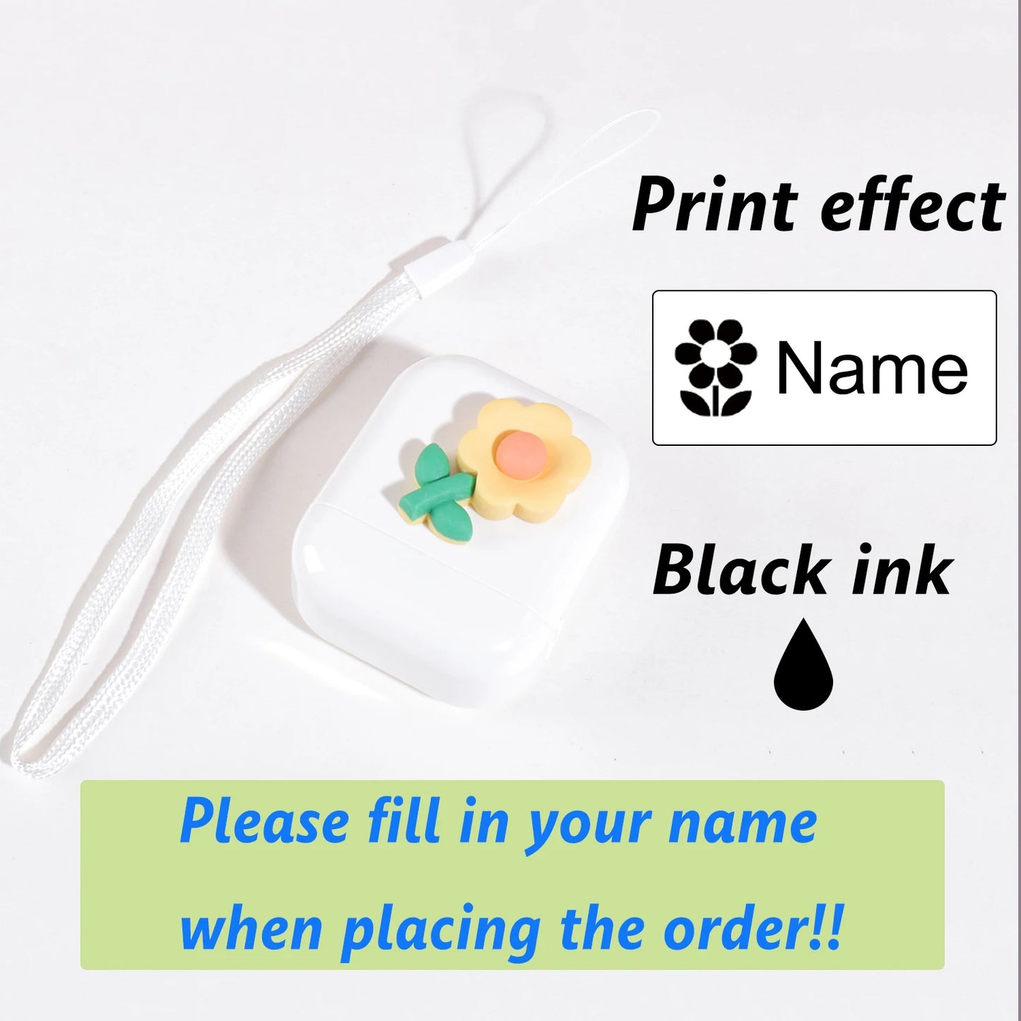 Custom Kids Name Stamp - Personalized Waterproof Clothing Label & Signature Seal