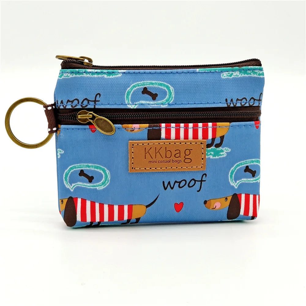 Cute Animal Zipper Wallet - Cartoon Coin Purse, Lightweight Money Bag, Key & Card Holder for Women and Students