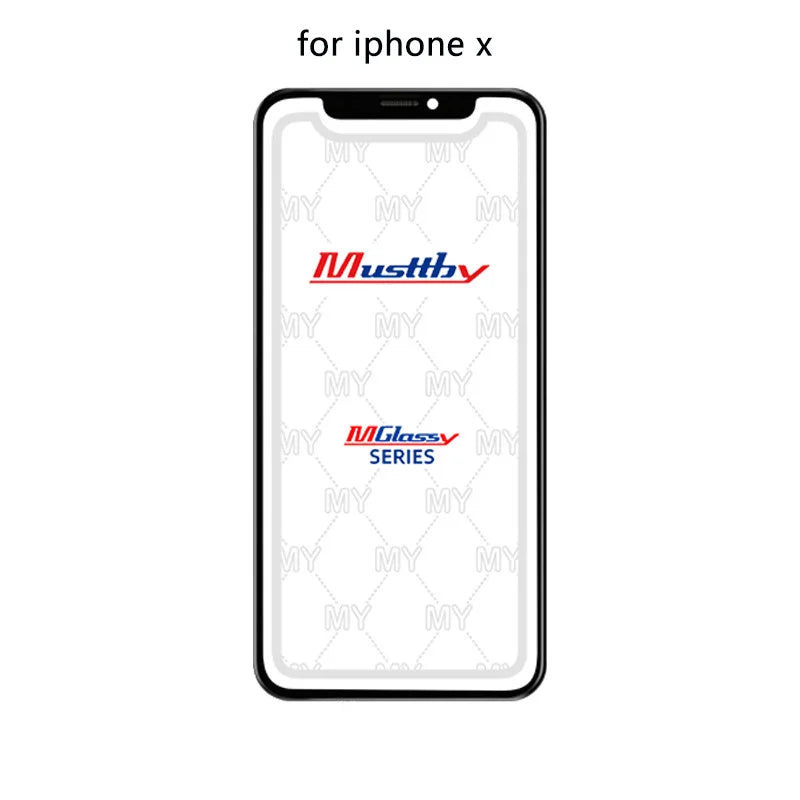 Musttby 5PCS Front Outer Glass + OCA for iPhone — 1:1 Original Touch Screen Repair for iPhone 11/12/13/14 Pro & X/XS Max