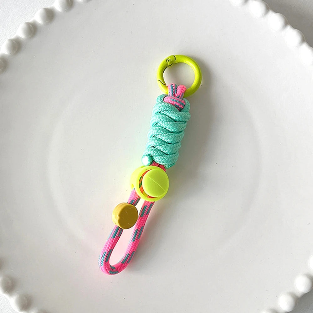 Fashion Braided Keyring Lanyard – Creative Anti-Lost Rope Strap for Keys, Phone Case & DIY Accessories