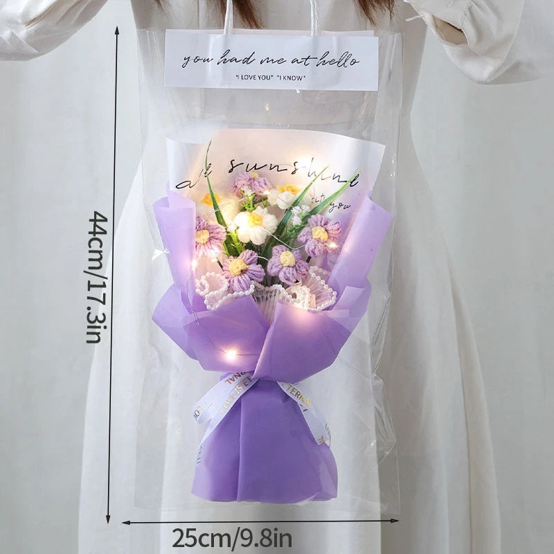 Graduation Bouquet 2025 – Crochet & Knitted Artificial Flowers for Wedding, Valentine’s & Special Occasion Gifts