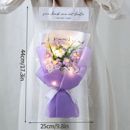 Graduation Bouquet 2025 – Crochet & Knitted Artificial Flowers for Wedding, Valentine’s & Special Occasion Gifts