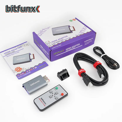 Bitfunx GC Video HDMI Adapter – Digital AV to HDMI Converter for Nintendo GameCube NGC DOL-001 Console