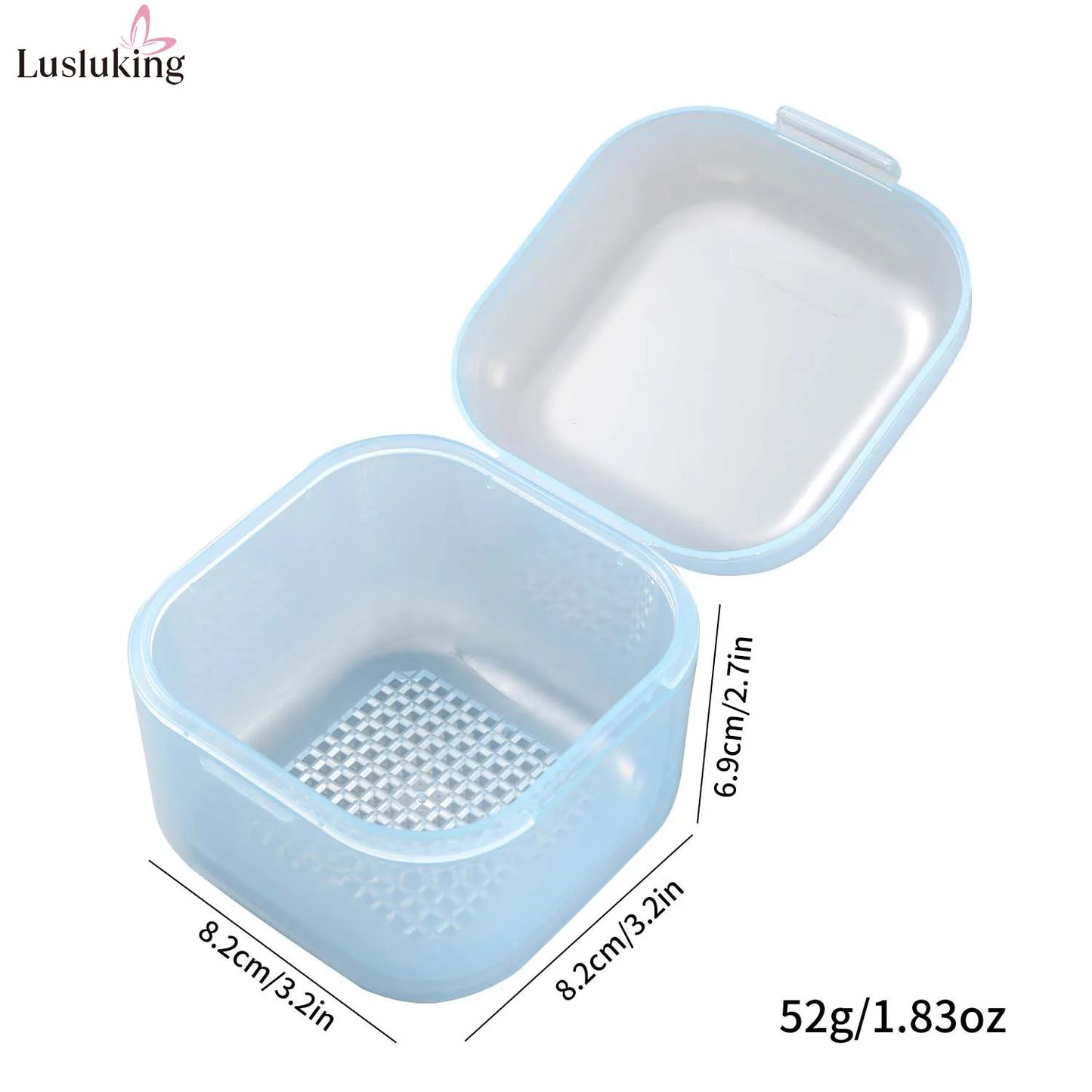 Nail Drill Bit Cleaning Box - Double-Layer Filtration Disinfection & Manicure Storage Case