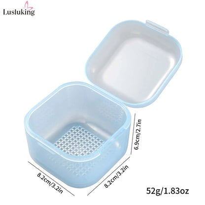 Nail Drill Bit Cleaning Box - Double-Layer Filtration Disinfection & Manicure Storage Case