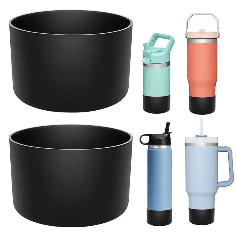 2PCS Silicone Boot Sleeve Covers – Bottom Protectors for Stanley 20/30/40oz Tumblers & Water Bottles