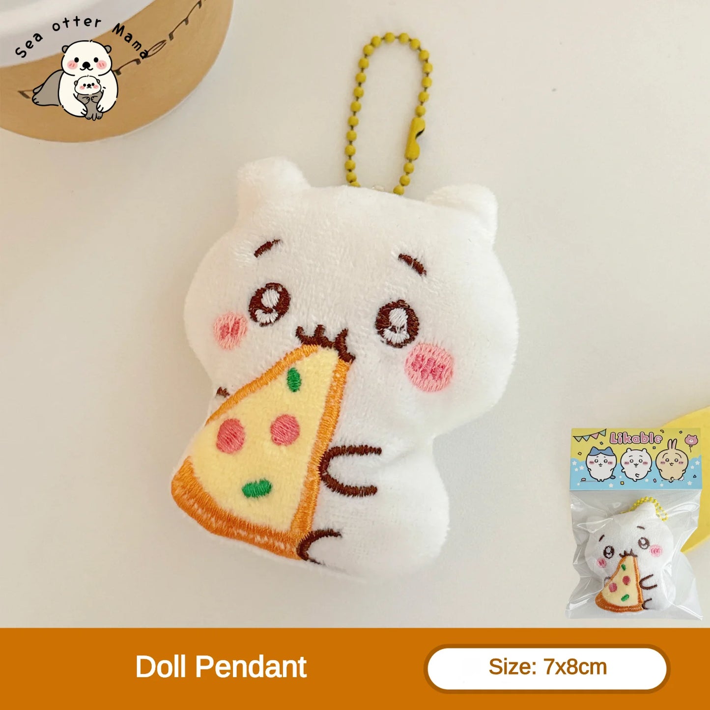 Chiikawa Plush Cartoon Pendant - 1/3PCS Cute Doll Brooch Backpack Keychain Decoration Accessories