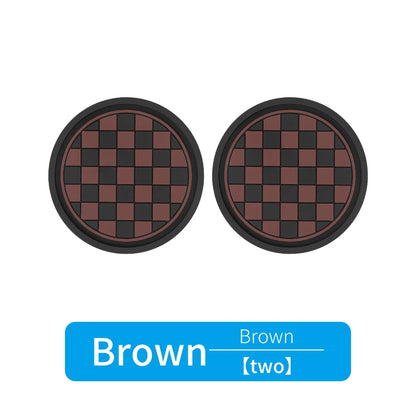 2pcs Car Cup Holder Anti-Slip Coasters — Premium PVC Universal Fit, Interior Accessories for Most Vehicles
