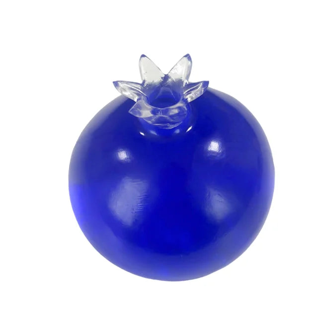 Blueberry Squeeze Sensory Stress Ball - Slow-Rebound Silicone Massage & Relaxation Toy