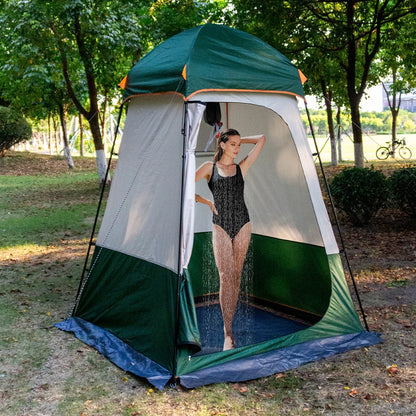 Portable Outdoor Privacy Shower Tent – Double-Layer Sun Shelter for Camping, Dressing, Changing Room, Toilet, Hiking, Fishing & Picnic