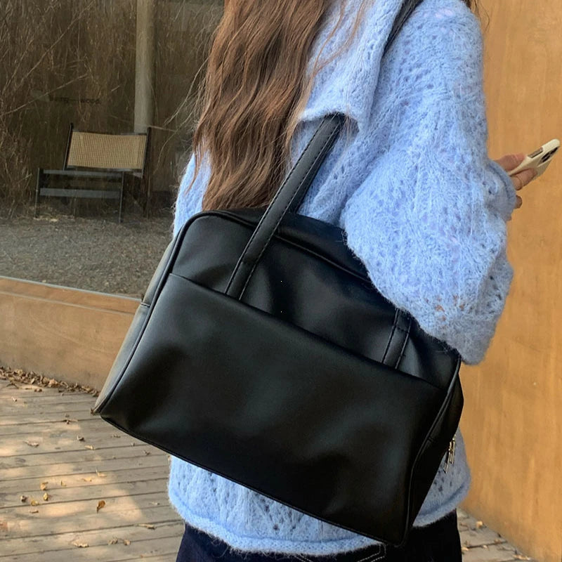 Style Large Capacity Women’s Shoulder Bag – Versatile Vintage Underarm Tote, Autumn 2025 New Arrival