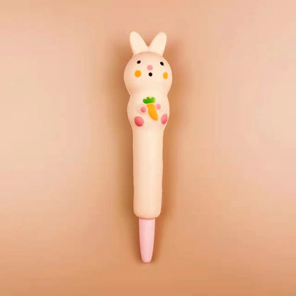 Kawaii Squishy Gel Pens – Cute Animal and Fruit-Shaped Stress Relief Pens for School and Office Supplies