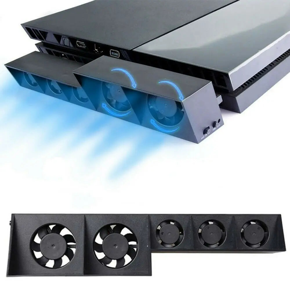 PS4 Pro & Slim Cooling Fan Stand – Game Console Cooler Base Support Holder Accessory for PlayStation 4 System