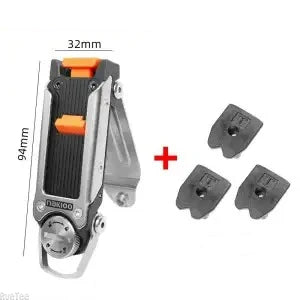 Quick-Hang Tool Buckle with Bits Hook - Narrow Tape Measure & Electric Drill Holder for Electricians